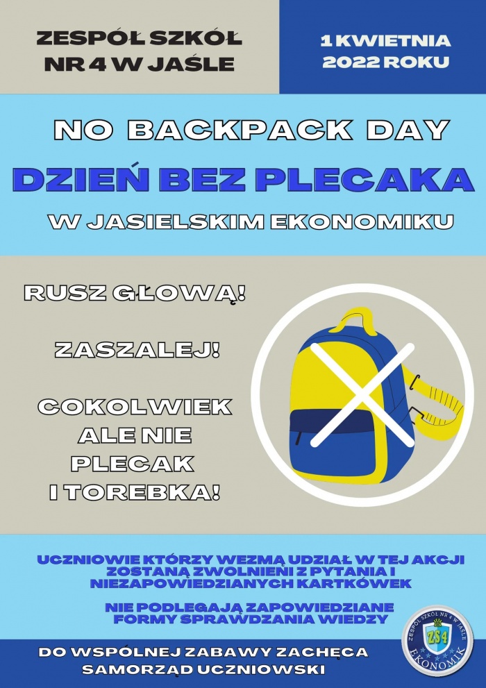 Dzień bez plecaka