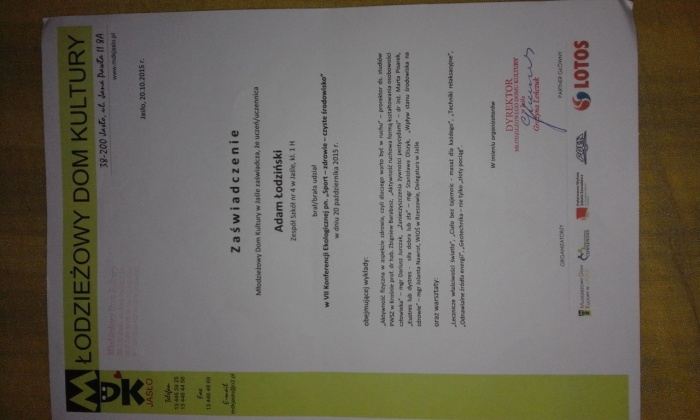 Konferencja ekologiczna 2015