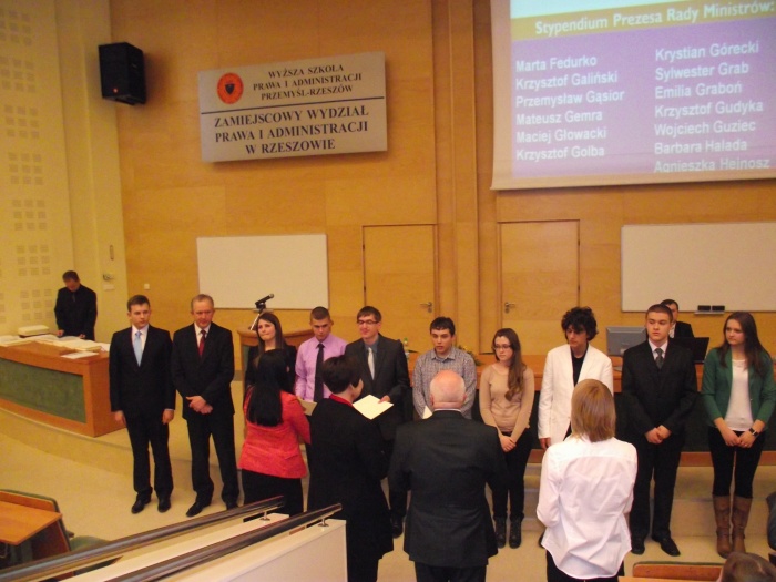 Stypendyści PRM 2013