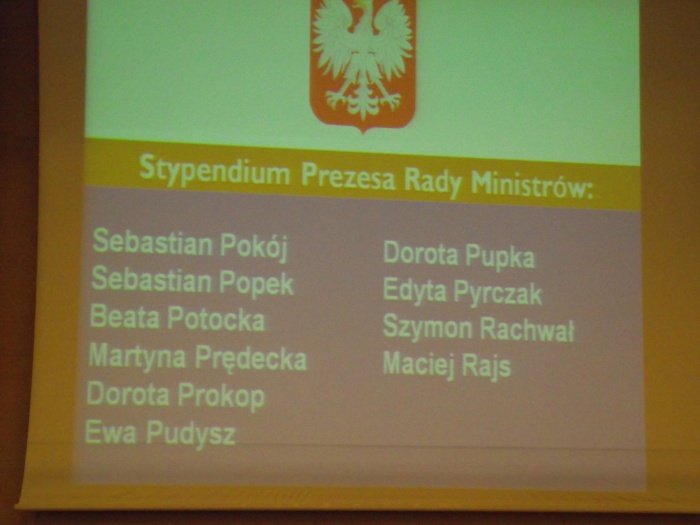 Stypendyści PRM 2013
