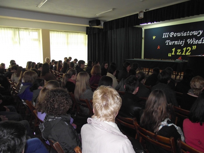 Turniej Wiedzy \"1 z 12\" 2012