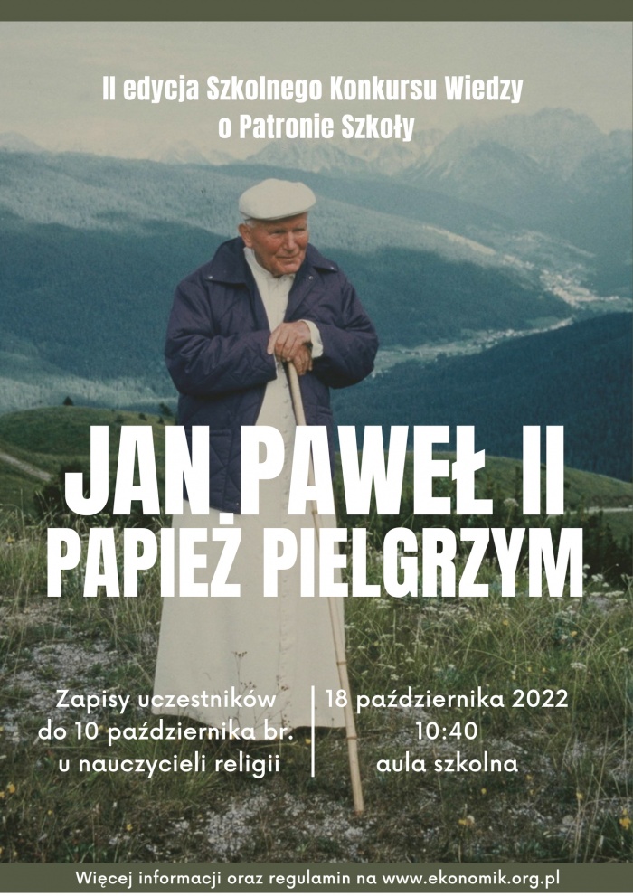 Konkurs “Jan Paweł II - Papież Pielgrzym”