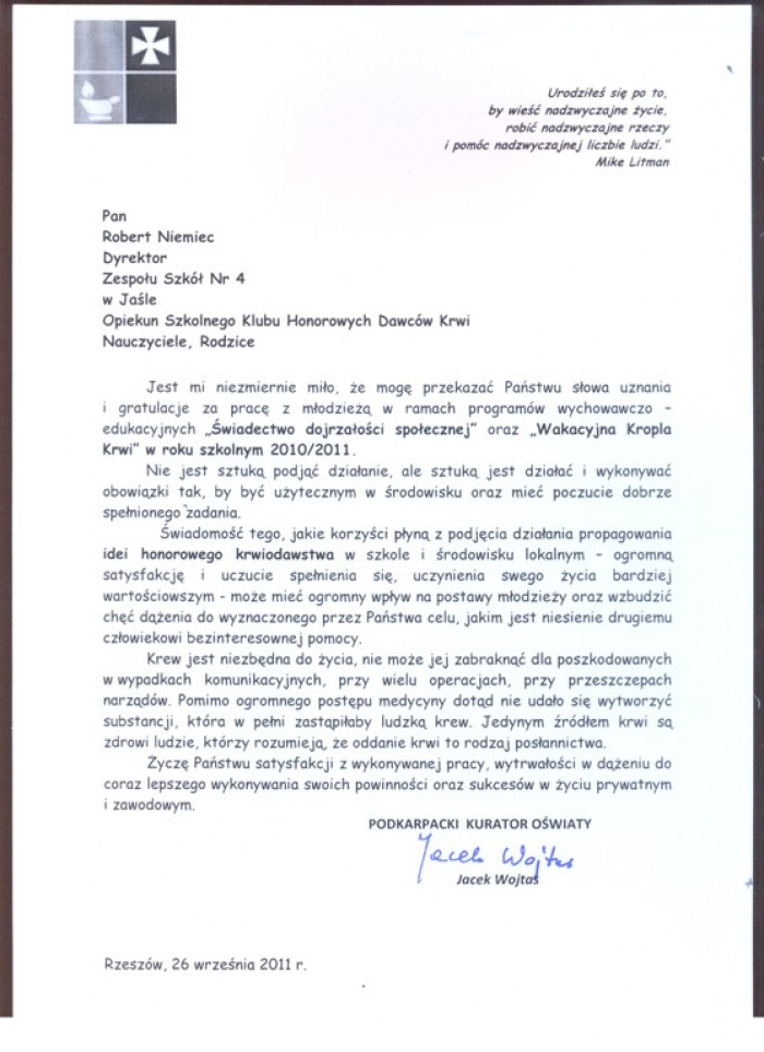 Świadectwa dojrzałości społecznej