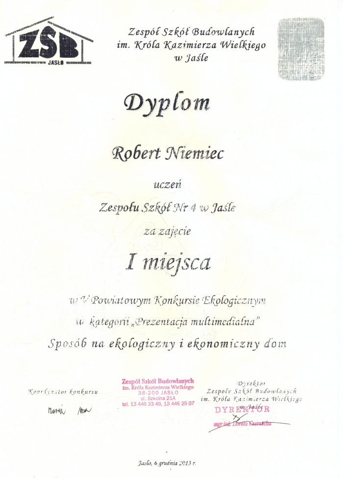 Konkurs ekologiczny 2013