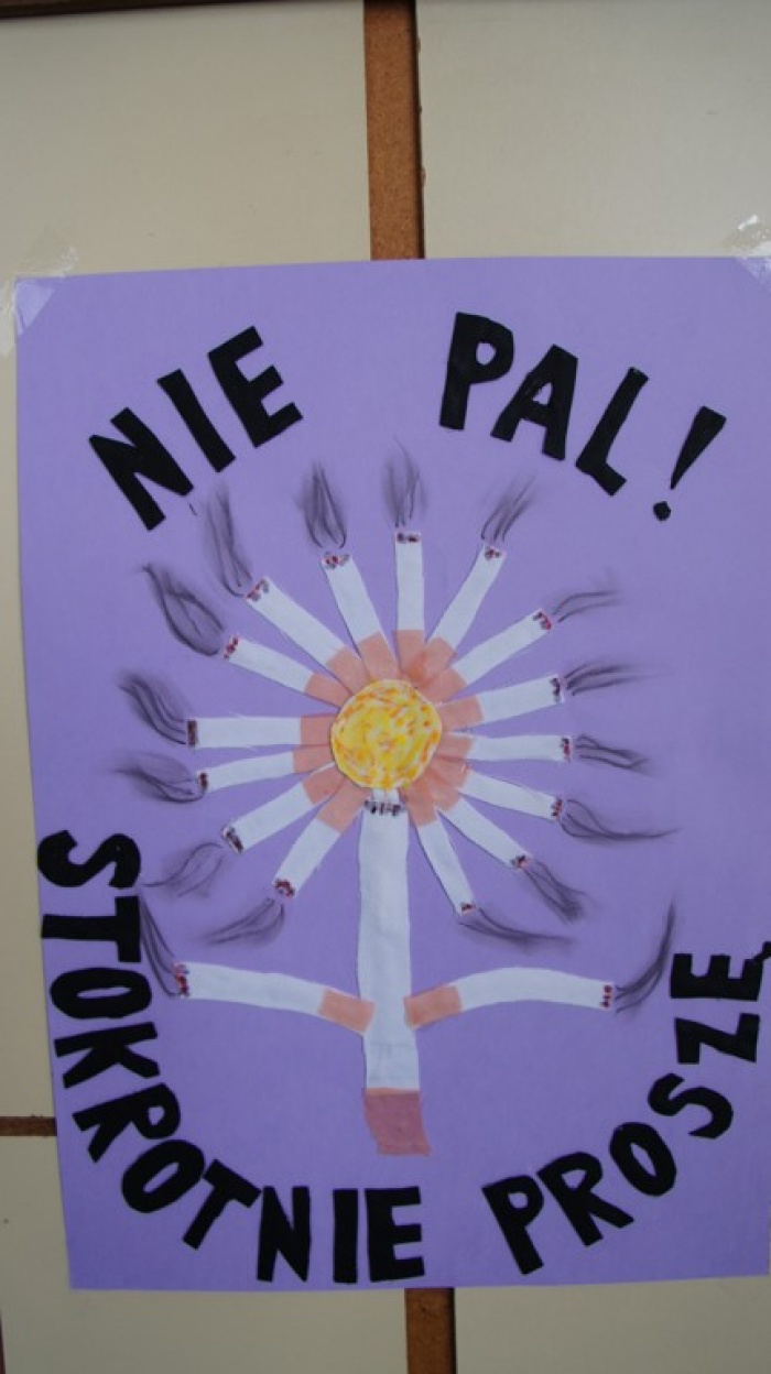 plakat na konkurs plastyczny \"Stop dla alkoholu, narkotyków i przemocy\" 