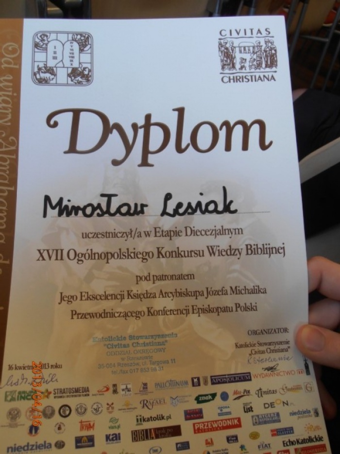 Konkurs Wiedzy Biblijnej