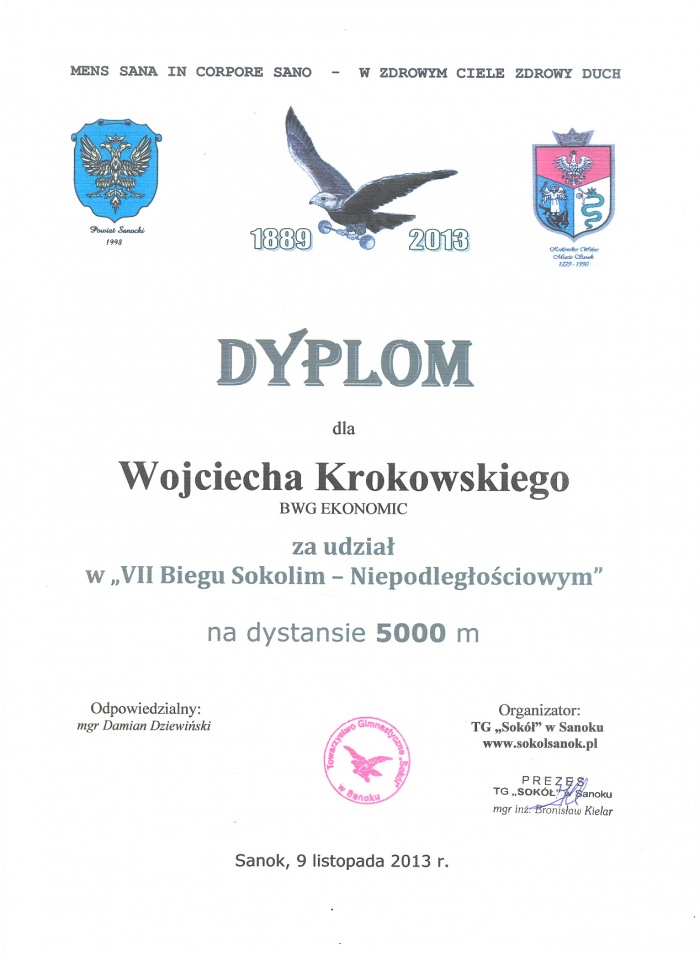 Bieg Niepodległości Krosno 11 listopada 2013