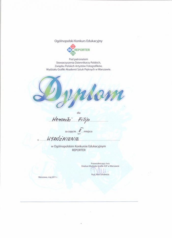 Konkurs Edukacyjny \"Reporter\"