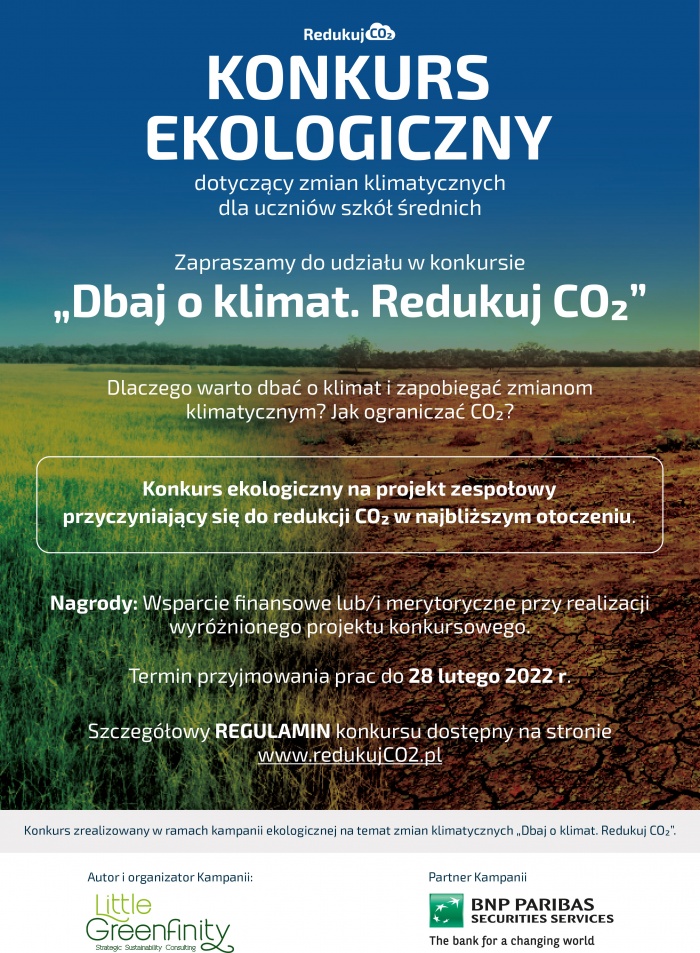 Dbaj o klimat. Redukuj CO2