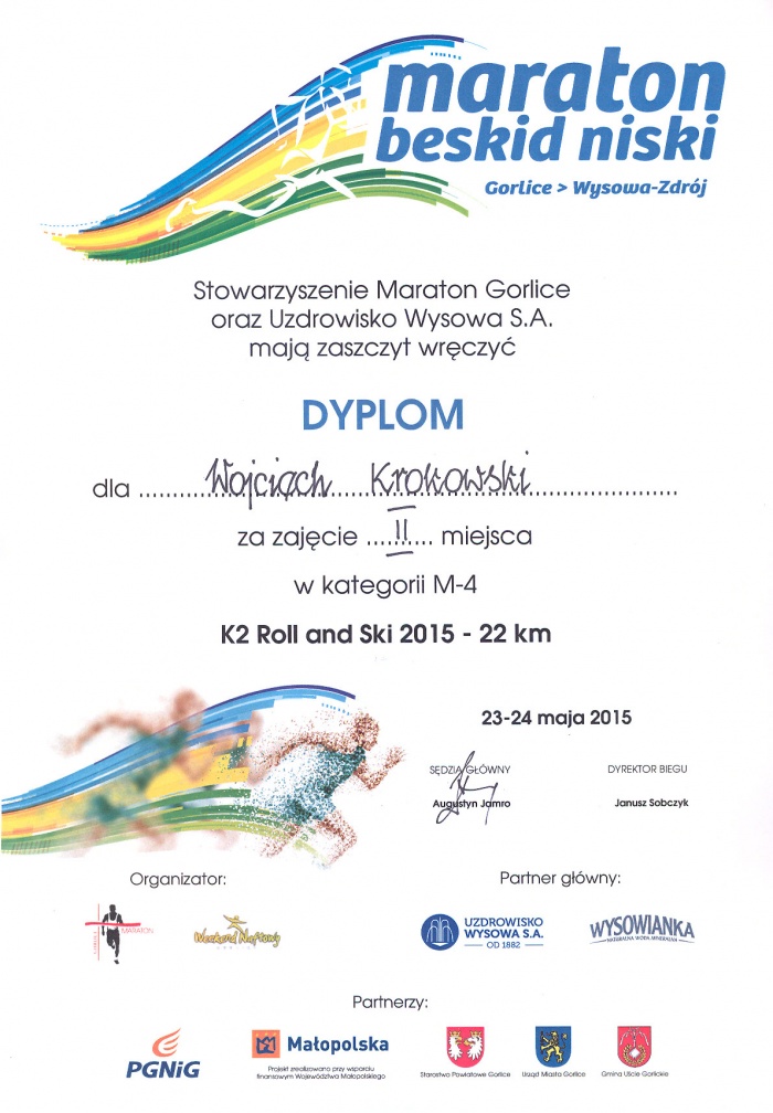 Medaliści w bieganiu 2015