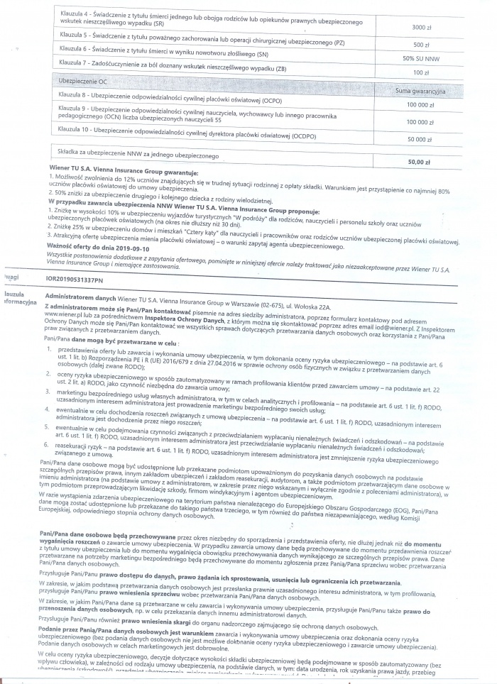 ubezpieczenie 2009/20