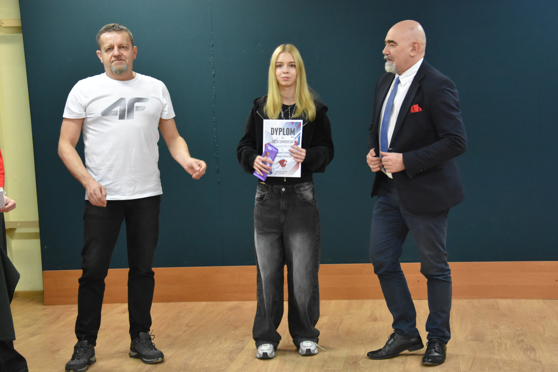 Rozdanie nagród w Walentynkowym Turnieju Tenisa Stołowego Dziewcząt i Chłopców